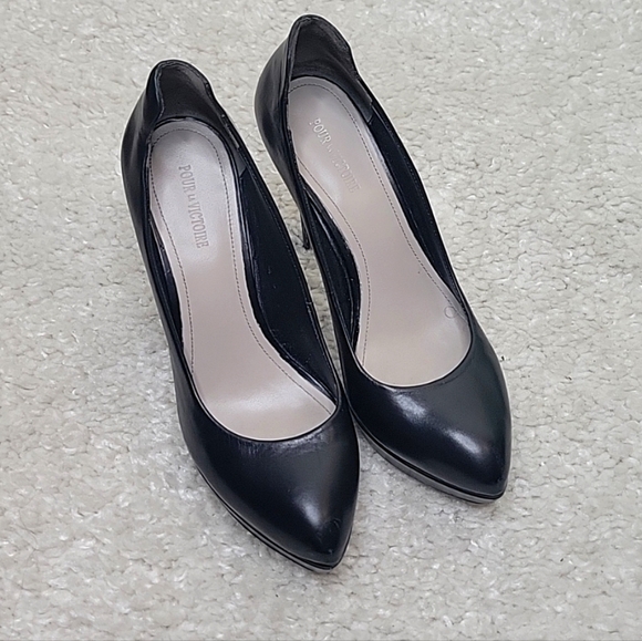 POUR LA VICTORIE platform leather stilettos size 8 - Picture 5 of 16